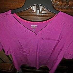 Scrubstar Women's Pink V-Neck Top